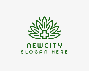 Medical Marijuana Plant logo design