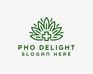 Medical Marijuana Plant logo design