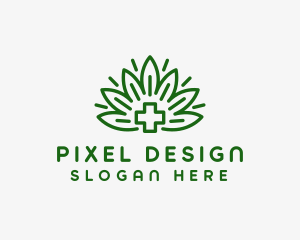 Medical Marijuana Plant logo design