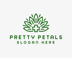 Medical Marijuana Plant logo design