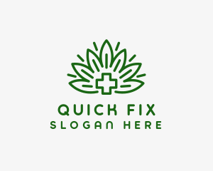 Medical Marijuana Plant logo design