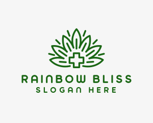 Medical Marijuana Plant logo design