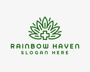 Medical Marijuana Plant logo design