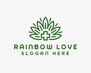 Medical Marijuana Plant logo design