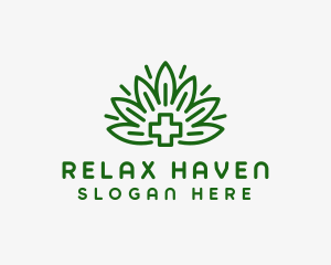 Medical Marijuana Plant logo design