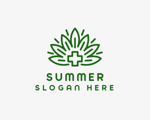 Medical Marijuana Plant logo design