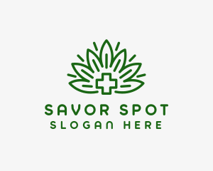 Medical Marijuana Plant logo design