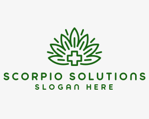 Medical Marijuana Plant logo design