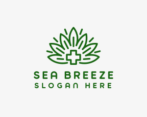 Medical Marijuana Plant logo design