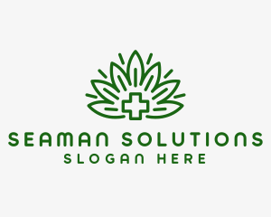 Medical Marijuana Plant logo design