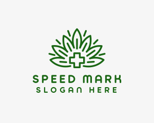 Medical Marijuana Plant logo design