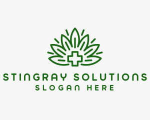 Medical Marijuana Plant logo design