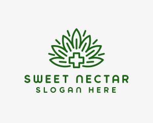 Medical Marijuana Plant logo design