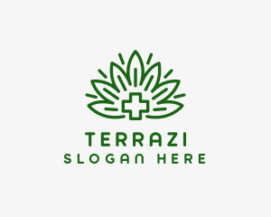 Medical Marijuana Plant logo design