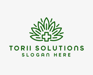 Medical Marijuana Plant logo design