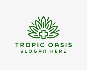 Medical Marijuana Plant logo design