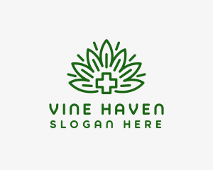 Medical Marijuana Plant logo design