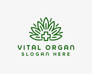 Medical Marijuana Plant logo design