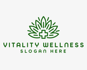 Medical Marijuana Plant logo design