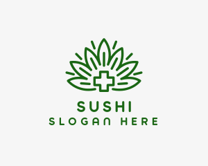 Medical Marijuana Plant logo design