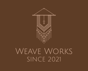 Weave - Wall Hanging Beads Tapestry logo design