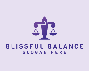 Justice Legal Scale logo design