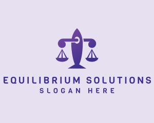 Balance - Justice Legal Scale logo design