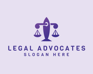 Justice Legal Scale logo design