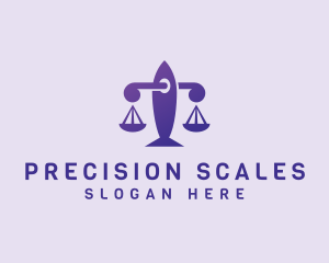 Justice Legal Scale logo design