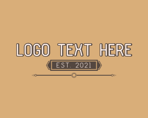 Font - Simple Professional Business logo design