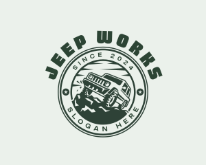 Jeep - Adventure SUV driving logo design