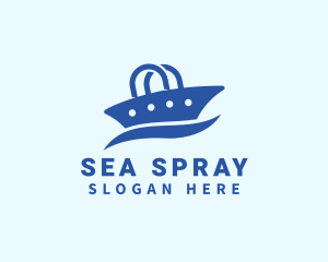 Blue Ship Bag logo design