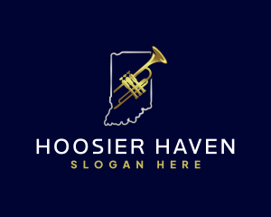 Indiana - Indiana Music Jazz logo design