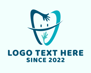Toothbrush - Pediatric Dental Tooth logo design