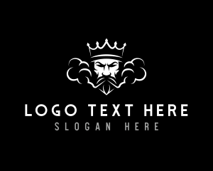 Hookah - Vaping Smoking King logo design