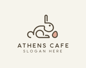 Bunny Rabbit Egg logo design