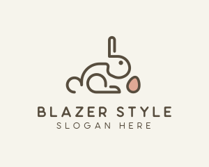 Bunny Rabbit Egg logo design