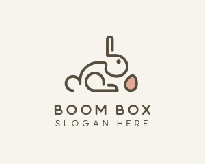 Bunny Rabbit Egg logo design