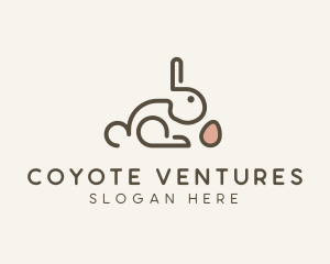 Bunny Rabbit Egg logo design