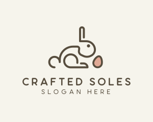 Bunny Rabbit Egg logo design