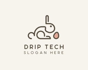 Bunny Rabbit Egg logo design