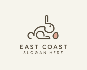 Bunny Rabbit Egg logo design