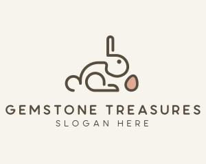 Bunny Rabbit Egg logo design