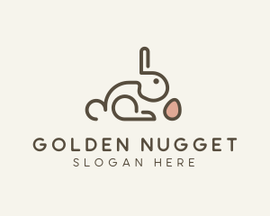 Bunny Rabbit Egg logo design