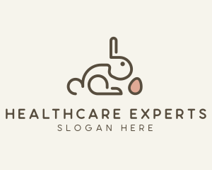 Bunny Rabbit Egg logo design