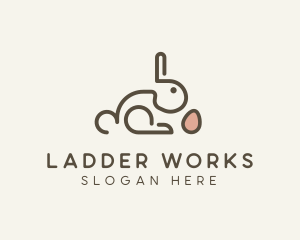 Bunny Rabbit Egg logo design