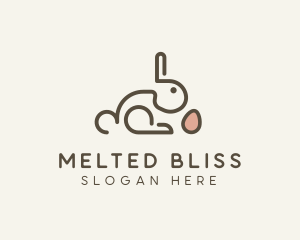 Bunny Rabbit Egg logo design