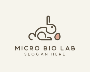 Bunny Rabbit Egg logo design