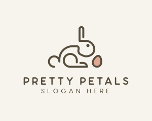 Bunny Rabbit Egg logo design