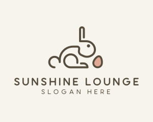 Bunny Rabbit Egg logo design